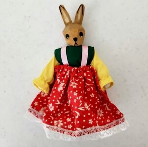 Lotte Sievers Hahn German Girl Rabbit Bunny Wood Wooden Easter Vintage Approx 6"